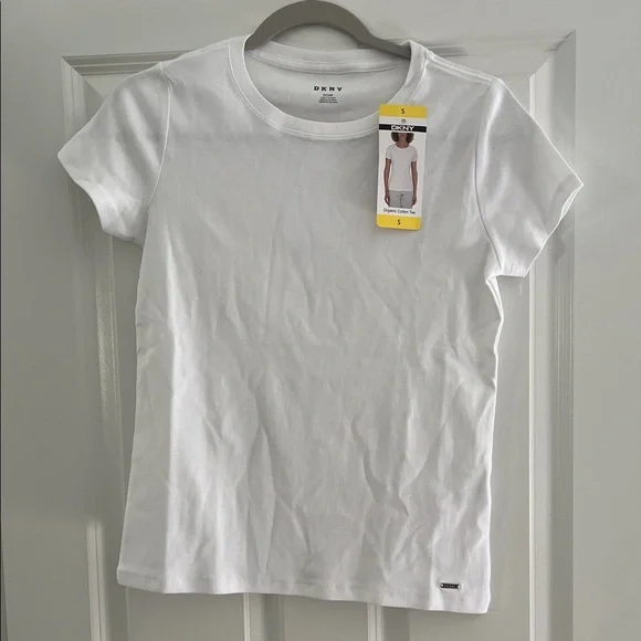 DKNY Kids Classic White Tee - Picture 2 of 7